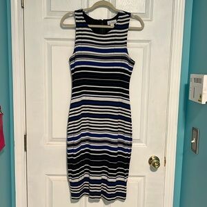 Olivia Matthew’s striped midi dress